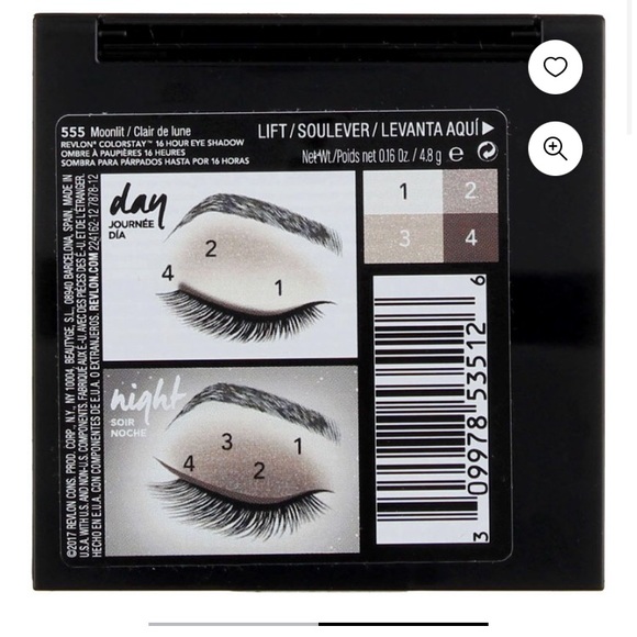 NWT Revlon Colorstay Day to Night 24hr Eyeshadow Quad Palette in Moonlit - Picture 2 of 2